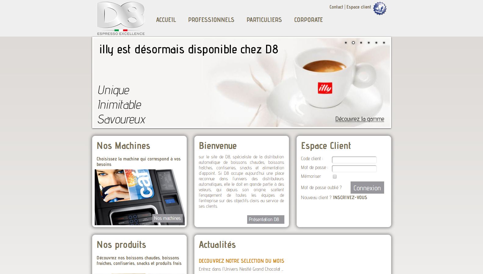 Réalisation RP2I (Romaric Pibolleau): D8 - Site Web<br>Boutique en ligne<br>Espace client avec outil de commande des consommables<br>Gestion autonome des actualités. annonces de recrutement.